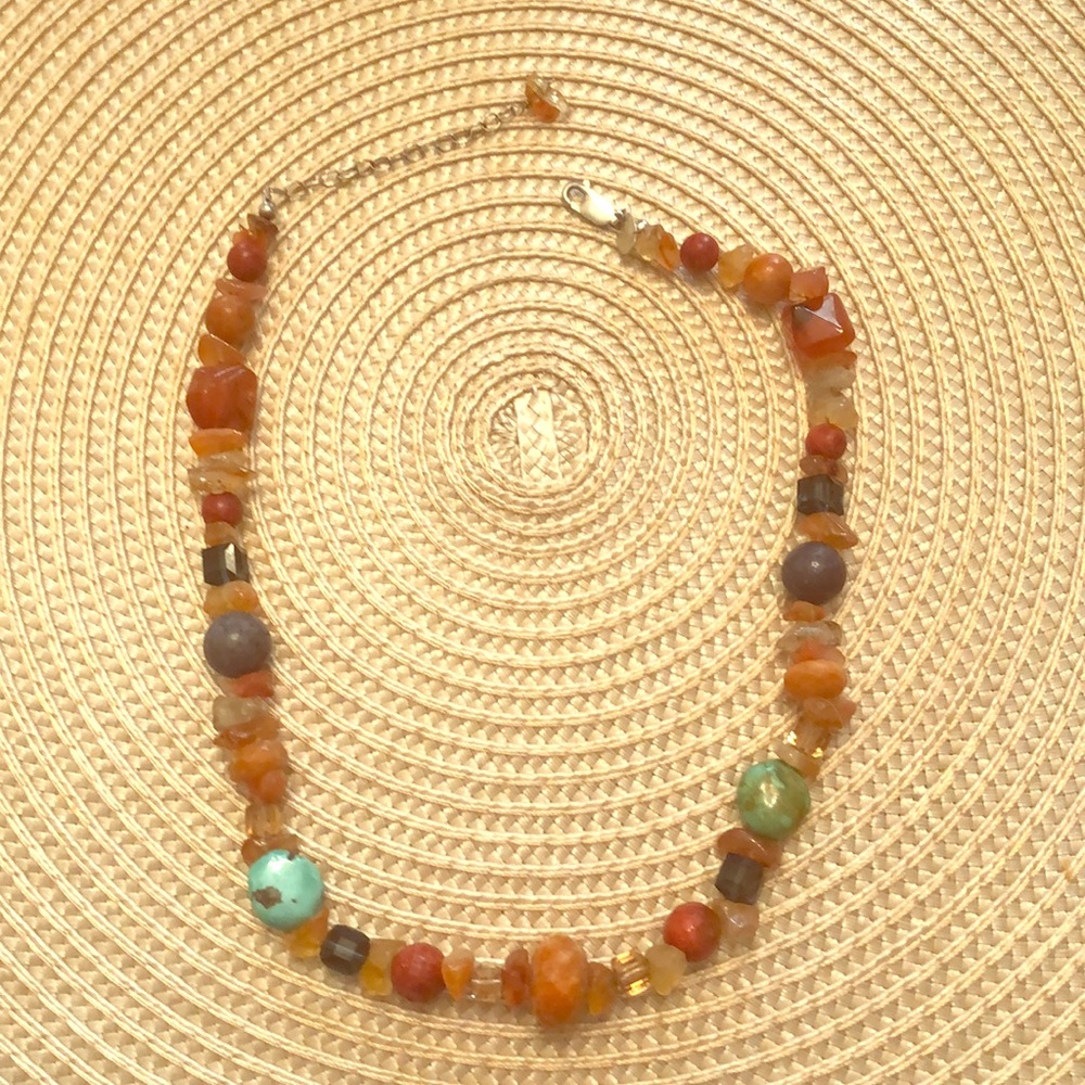 Semi-precious stone necklace